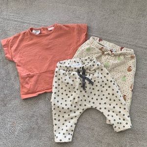 ZARA baby bundle Shirt and Pants 3-6 months